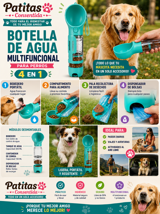 Botella de agua multifuncional