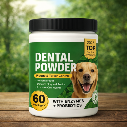 Dental Powder para perros - Control de placa y sarro con enzimas y probióticos